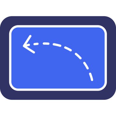 Web simgesi, basit okun vektör illüstrasyonu