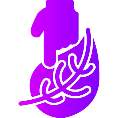 Mide simgesi. Mide vektör simgesi web için basit örnek