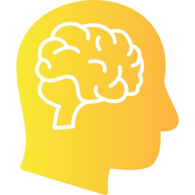 Beyni olan bir beyin. resimleme