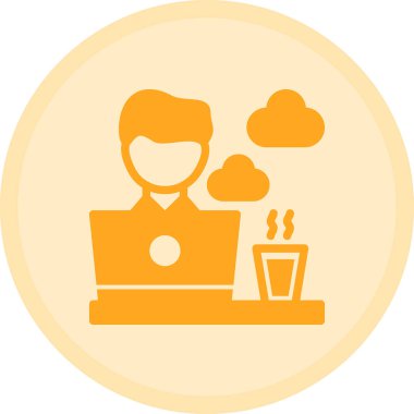 bulut hesaplama vektörü simgesi