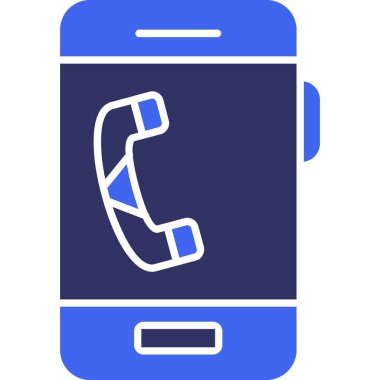 Çağrı. Web simgesi basit illüstrasyon