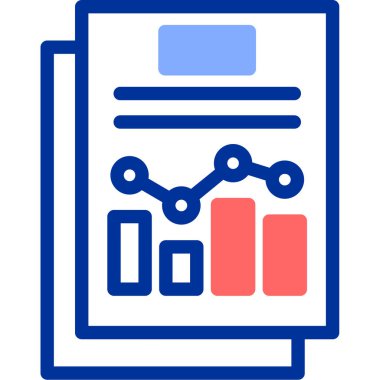 İş ve finans simgesinin vektör simgesi