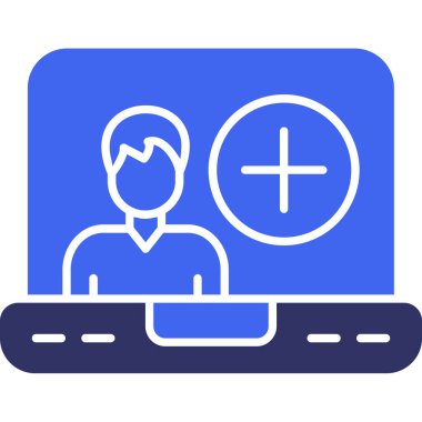 kullanıcı. Web simgesi basit illüstrasyon