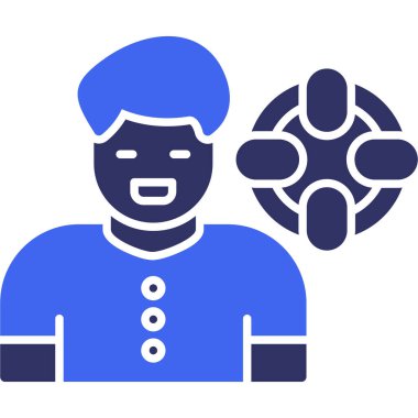 İnsan Avatar. Basit illüstrasyon