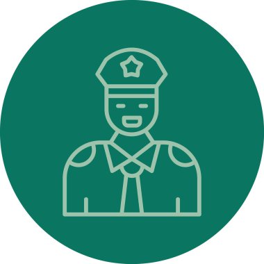 polis simgesi vektör illüstrasyonu