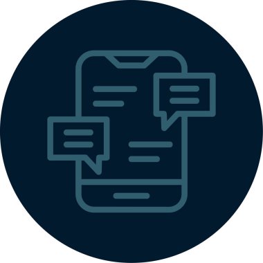 Vektör sohbet simgesi illüstrasyonu