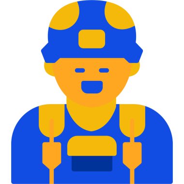 İşçi inşaat işçisi simgesi