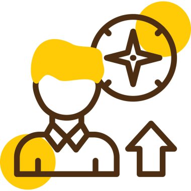 iş yönetimi simgesi, vektör illüstrasyonu