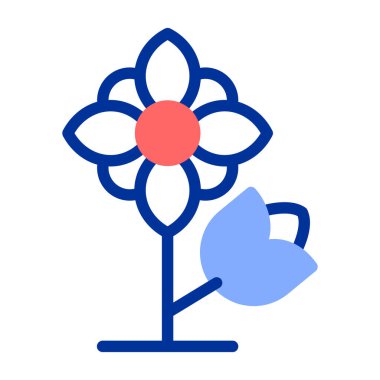 çiçek simgesi vektör illüstrasyonu