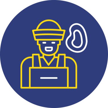 vektör inşaat işçisi simgesi