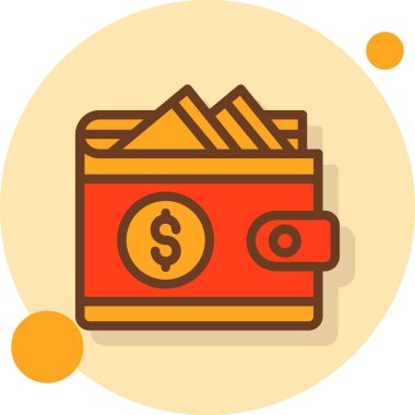 nakit para simgesi düz stil