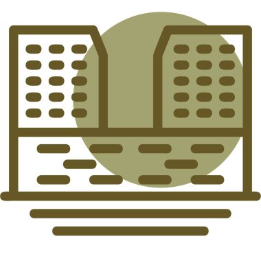 bilgisayar sunucu vektör çizim