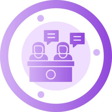 Sohbet simgesinin vektör illüstrasyonu