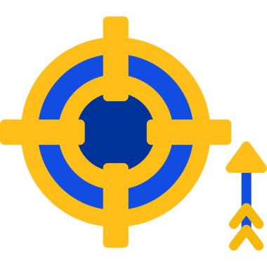 Hedef. Web simgesi basit illüstrasyon