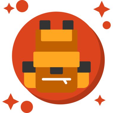 Ofis. Web simgesi basit illüstrasyon