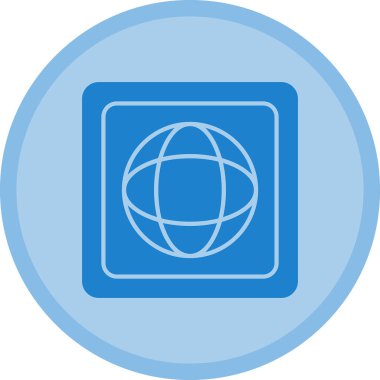 Küresel simge vektör illüstrasyonu