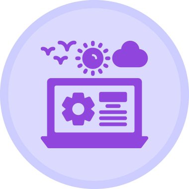 Bulut. Web simgesi basit illüstrasyon