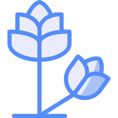 Çiçek bahçesi simgesi - özet biçiminde