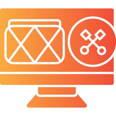 Web simgesi, vektör illüstrasyonu