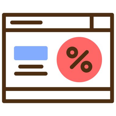 Taslak biçiminde indirimli fiyat indirim simgesi