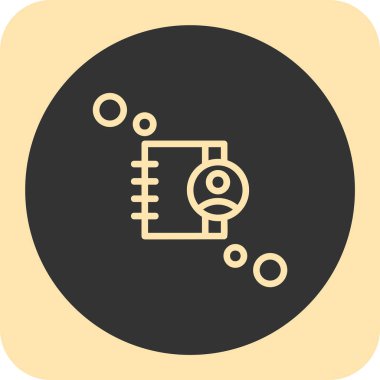 Veri analiz simgesi, vektör illüstrasyonu