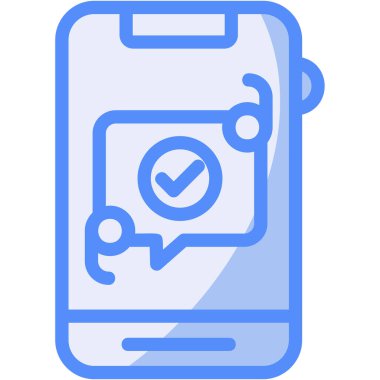 Akıllı telefon. Web simgesi basit illüstrasyon