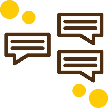 Konuşma baloncukları simgesi, vektör illüstrasyonu