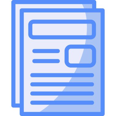 dosya belgesi simgesi, vektör illüstrasyonu