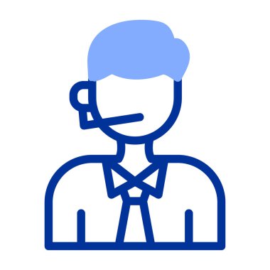 Çağrı merkezi simge rengi dış hat vektörü