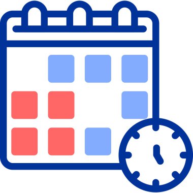 Takvim simgesi, vektör illüstrasyonu basit tasarım