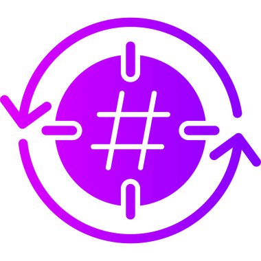 seo modern simgesinin vektör illüstrasyonu