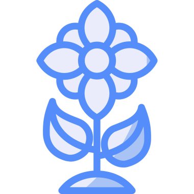 Çiçeklerin doğa ikonu - özet biçiminde