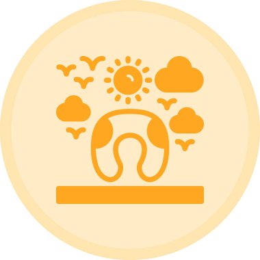 Moda tarzında izole edilmiş bir bulut simgesi