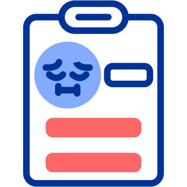 Bir yüz simgesinin vektör illüstrasyonu