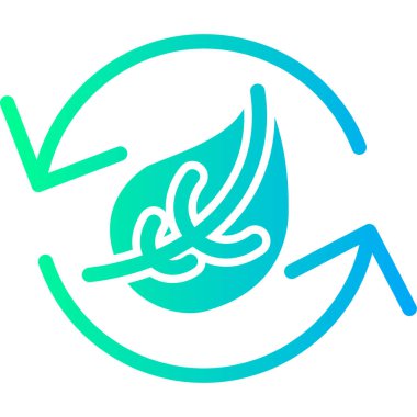 Geri dönüşüm simgesi beyaz arkaplanda izole edilmiş mavi çizgi geri dönüşüm kutusu. Çöp kutusu simgesi. Çöp kutusu tabelası. Geri dönüşüm sepeti işareti. soyut çember rastgele noktalar