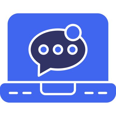 Konuş. Web simgesi basit illüstrasyon