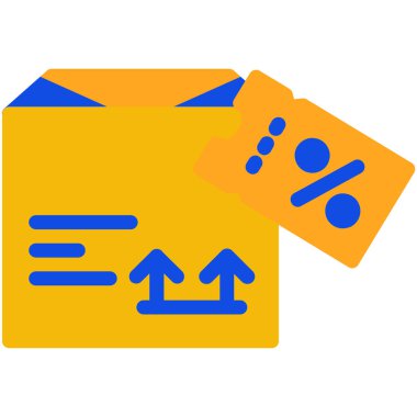 İndirim simgesi. Basit resimleme