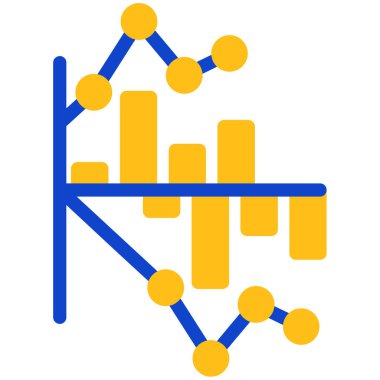 çubuk çizelgesi vektör illüstrasyonu