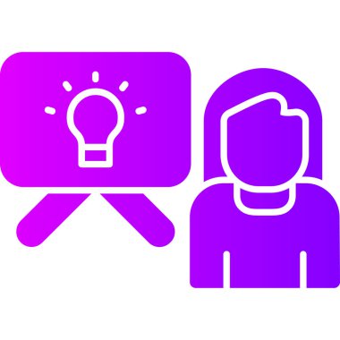 yaratıcı fikir simgesi, vektör illüstrasyonu