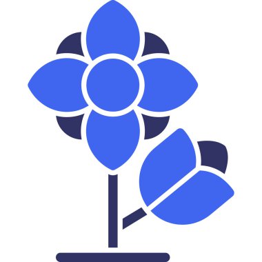 çiçek simgesi vektör illüstrasyonu