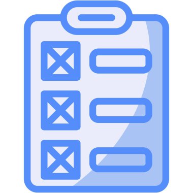 Kontrol listesi. Web basit illüstrasyon tasarımı