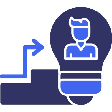 Bir fikrim var. Web simgesi basit illüstrasyon