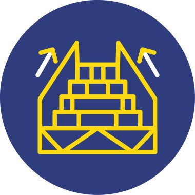 Vinç simgesinin vektör illüstrasyonu