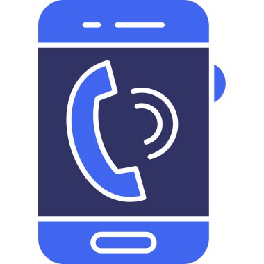 Çağrı. Web simgesi basit illüstrasyon