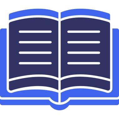 Kitap ikonu. Web için basit kitap vektör simgeleri çizimi