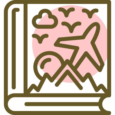 Uçuş bileti. Web simgesi