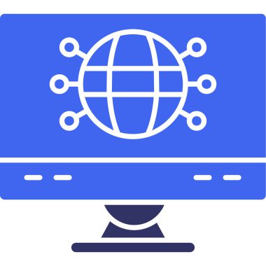 küresel ağ. Basit resimleme