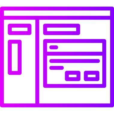 Bir belge simgesinin vektör illüstrasyonu