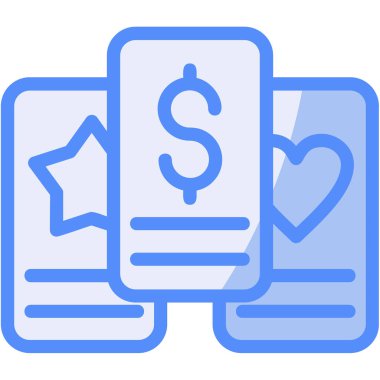 Para için. Web simgesi basit illüstrasyon