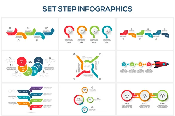Infografik Vorlage Für Web Business Präsentationen Vektorillustration Visualisierung Von Geschäftsdaten — Stockvektor